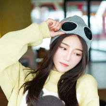 Load image into Gallery viewer, Warm Classic Unisex Wool Knitted Goggles Beanie Comfortable Winter Stylish Hat Outdoor Sports Cap For Men Women New Fashion Multi Function Caps