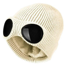 Load image into Gallery viewer, Warm Classic Unisex Wool Knitted Goggles Beanie Comfortable Winter Stylish Hat Outdoor Sports Cap For Men Women New Fashion Multi Function Caps