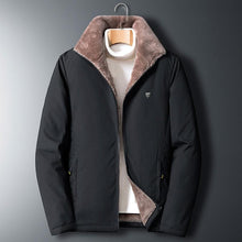 Load image into Gallery viewer, Warm Comfortable Men Winter Windproof Warm Thick Fleece Jacket Men Fashion Casual Coat Unique Design Warm Men's Jacket Men Autumn Outdoor Classic Soft Jacket For Hiking Fishing Travel
