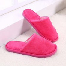 Load image into Gallery viewer, Warm Fluffy Slippers Women Faux Fur Slipper Indoor Floor Slides Flat Soft Furry House Warm Comfortable Fuzzy Furry Bedroom Slippers Indoor Cozy Memory Foam Anti-Slip Flip Flops
