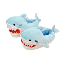 Load image into Gallery viewer, Warm Shark Womens Home Slippers Fashion Plush Winter Funny Elegant Women Slippers Cute Cartoon Shark Indoor Warm Home Cotton Slippers