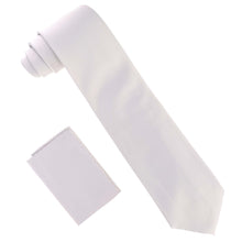 Load image into Gallery viewer, Vittorio Farina Solid Satin Necktie & Pocket Square