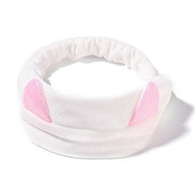 Load image into Gallery viewer, Wash Face Women Girls Hairbands Soft Warm Coral Fleece Bow Animal Ears Headbands Headwear Hair Bands Turban Gorgeous Hair Accessories For Women