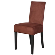 Load image into Gallery viewer, Washable Elastic Seat Parsons Chair Covers Thick Chair Cover Washable Elastic Winter Warm Chair Protector Case Kitchen Restaurant Washable Spandex Kitchen Chair Covers for Dining Room Christmas Decoration Holiday Party