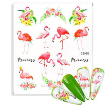 Load image into Gallery viewer, Water Decals Nail Tattoo Wolf Animal 3D Embossed Nail Sticker Flower Adhesive Manicure Slider Nail Art Tips Curve Graffiti Nail Design for Acrylic Nail Supplies Designer Nail Decorations for Women Girls Kids 3D Nail Art Stickers Decals