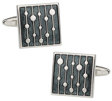 Load image into Gallery viewer, Water Drop Gray Cufflinks