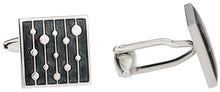 Load image into Gallery viewer, Water Drop Gray Cufflinks