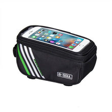 Load image into Gallery viewer, Waterproof Bicycle Bag Nylon Bike Cycling Cell Mobile Phone Bag Case Bicycle Front Tube Bags Accessories Bike Phone Front Frame Bag Bicycle Bag Waterproof Bike Phone Mount Bag Bike Phone Case Holder Accessories Cycling Pouch Compatible With Phone