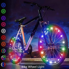 Load image into Gallery viewer, Waterproof LED Bike Wheel Light Bicycle Spoke Light Bicycle Tire Light Strips Cycling Safety Warning Lamp Bike Wheel Lights Safety Warning Tire Strip Light For Night Riding Glow Light Fun Safety Light Bike Accessories For Kids
