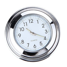 Load image into Gallery viewer, Waterproof Motorcycle Handlebar Mount Quartz Clock Motorcycle Handlebar Motorcycle Handlebar Clock Motorcycle Modification Handlebar Mount Waterproof Quartz Clock Watch Accessories Watch Aluminum Luminous Clock Moto Black Accessories