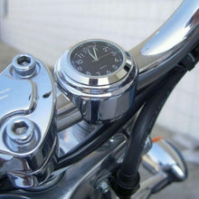 Load image into Gallery viewer, Waterproof Motorcycle Handlebar Mount Quartz Clock Motorcycle Handlebar Motorcycle Handlebar Clock Motorcycle Modification Handlebar Mount Waterproof Quartz Clock Watch Accessories Watch Aluminum Luminous Clock Moto Black Accessories