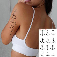 Load image into Gallery viewer, Waterproof Temporary Tattoo Lavender Stickers Butterfly Flower Luxury Small Tattoo For Body Arm