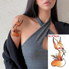 Load image into Gallery viewer, Waterproof Temporary Tattoo Lavender Stickers Butterfly Flower Luxury Small Tattoo For Body Arm