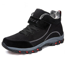 Load image into Gallery viewer, Waterproof Winter Mens Boots With Fur Warm Snow Mens Womens Boots Winter Work Casual Shoes High Top Winter Snow Boots Warm Fur Lined Winter Water-Resistan Ankle Booties