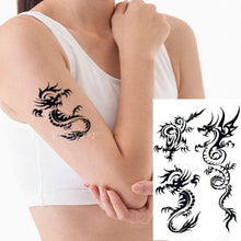 Load image into Gallery viewer, Waterproof Womens Temporary Sticker Tattoo Flower Rose Realistic Sketches For Arm Hand