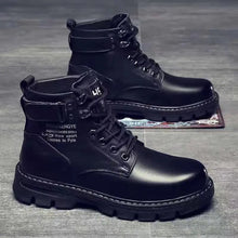 Load image into Gallery viewer, Leather Shoes High Top Fashion Winter Boots - # GIAA73410004