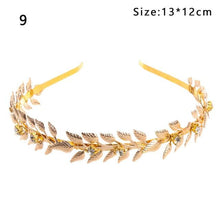 Load image into Gallery viewer, Western Fashion Retro Hair Bands For Women Wedding Metal Gold Leaf Butterfly Hair Headbands Girls Bride Gorgeous Hair Accessories For Women
