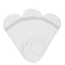 Load image into Gallery viewer, White Cotton No-Show Socks - 3 Pack