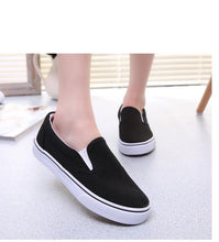 Load image into Gallery viewer, White Couple Canvas Women Espadrilles Shoes Womens Flats Women Running Breathable White Casual Slip On Flats Comfortable Walking Casual Simple Espadrilles