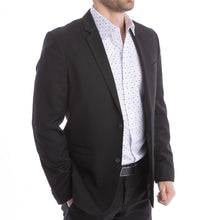 Load image into Gallery viewer, goTIELESS Ultimate Dress Shirt (White/Royal Palm)