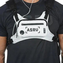 Load image into Gallery viewer, White Fashion Men Lightweight Chest Bag Running Pack For Workouts Running Phone Holder With Extra Storage Minimalist Design
