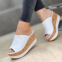 Load image into Gallery viewer, White Fashion Women Summer Peep Toe Sandals Luxury Elegant High Heels Stylish Design