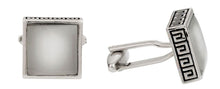 Load image into Gallery viewer, White Fiber Optic Cufflinks