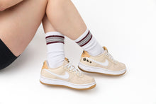 Load image into Gallery viewer, White Howdy Casual Crew Socks