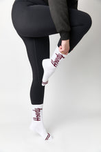 Load image into Gallery viewer, White Howdy Casual Crew Socks