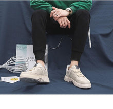 Load image into Gallery viewer, White Leather Sneakers For Men Breathable Casual Walking Sports Running Shoes Outdoor Travel Fitness Sneakers Comfortable Casual Shoes Outdoor Men Sneakers