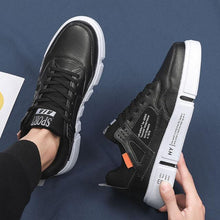 Load image into Gallery viewer, White Leather Sneakers For Men Breathable Casual Walking Sports Running Shoes Outdoor Travel Fitness Sneakers Comfortable Casual Shoes Outdoor Men Sneakers