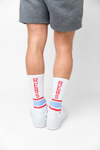 Load image into Gallery viewer, White Rebs Casual Crew Socks
