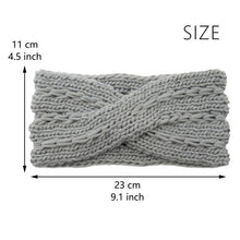 Load image into Gallery viewer, Wide Knitted Headband Bows Knotted Winter Women Turban Hair Accessories For Girls Lady Soft Knitting Winter Headbands Gorgeous Hair Accessories For Women