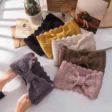 Load image into Gallery viewer, Wide Knitted Headband Bows Knotted Winter Women Turban Hair Accessories For Girls Lady Soft Knitting Winter Headbands Gorgeous Hair Accessories For Women