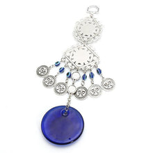 Load image into Gallery viewer, Wind Chimes Turkey Blue Evil Eye (Nazar) Amulet Pendants Home Blessing Protection Gift Ornaments Dream Catcher Blue Rhinestone Wall Hanging Home Decor Ornament Protection Good Luck Blessing Gift