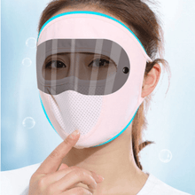 Load image into Gallery viewer, Windproof Anti Dust Face Mask Cycling Ski Breathable Masks Fleece Face Shield Hood Caps with HD Goggles Cycling Cap Balaclava Skating Hat Motorbike Biker Racing Breather Mask Tactical Airsoft Cap Scarf Mask Ski Hat Spring Summer For Men Women