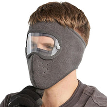 Load image into Gallery viewer, Windproof Anti Dust Face Mask Cycling Ski Breathable Masks Fleece Face Shield Hood Caps with HD Goggles Cycling Cap Balaclava Skating Hat Motorbike Biker Racing Breather Mask Tactical Airsoft Cap Scarf Mask Ski Hat Spring Summer For Men Women