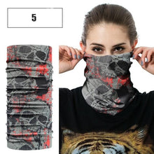 Load image into Gallery viewer, Windproof Head Scarves Neck Warmer Cycling Camping Hiking Men Women Fashion Magic Scarves Turban Outdoor Headband Bandanas Washable Cloth Bandanas Women Men Neck Gaiter Cover Turban Multipurpose Balaclava Elastic UV Face Shields for Women