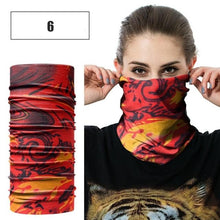 Load image into Gallery viewer, Windproof Head Scarves Neck Warmer Cycling Camping Hiking Men Women Fashion Magic Scarves Turban Outdoor Headband Bandanas Washable Cloth Bandanas Women Men Neck Gaiter Cover Turban Multipurpose Balaclava Elastic UV Face Shields for Women
