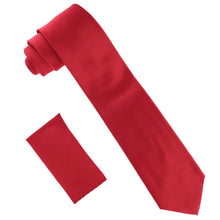 Load image into Gallery viewer, Vittorio Farina Solid Satin Necktie & Pocket Square