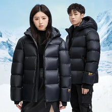 Load image into Gallery viewer, Winter Black Gold Down Jacket Couple Style