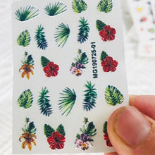 Load image into Gallery viewer, Winter Christmas Acrylic Engraved Nail Sticker Colorful Snow Design Decals Nail Water Slide Decals Nail Art Stickers Decals Christmas Snowflake Bronzing Christmas Slider Nail Art 3D Decals Decoration Decals Snowflakes Elk Bear Christmas Xmas Stickers