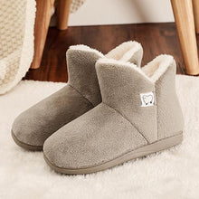 Load image into Gallery viewer, Winter Cotton Slippers Sheep Skin Woman Slippers Natural Fur Women Warm Indoor Shoes Soft Wool House Slippers Memory Foam Closed Back Slippers With Warm Lining Wool-Like Blend Cotton House Shoes