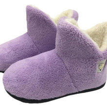 Load image into Gallery viewer, Winter Cotton Slippers Sheep Skin Woman Slippers Natural Fur Women Warm Indoor Shoes Soft Wool House Slippers Memory Foam Closed Back Slippers With Warm Lining Wool-Like Blend Cotton House Shoes