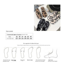 Load image into Gallery viewer, Winter Cotton Slippers Women Leopard Shoes Fashion Fur Slides For Home Comfort Warm Womens Slippers Non-slip Fuzzy House Memory Foam Slippers Furry Fur Lined Bedroom Slippers