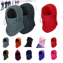 Load image into Gallery viewer, Winter Cycling Cap Fleece Thermal Keep Warm Windproof Cycling Face Mask Balaclava Skiing Fishing Hiking Skating Hat Headwear Fashion Balaclava Shawl Women Winter Hat Soft Knitted Hooded Neck Collar Cap Beanie Hat Warm Scarf Unisex Bonnet Hooded Scarf Hat