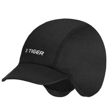 Load image into Gallery viewer, Winter Cycling Cap Windproof Thermal Ski Cap Running Skiing Motorcycle Riding Hat Men Women Bike Cycling Headwear Winter Cycling Caps for Men Women Windproof Cycling Hat with Sun Visor Under Helmet Liner Black