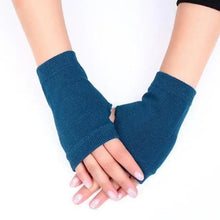 Load image into Gallery viewer, Winter Gloves Female Fingerless Gloves Without Fingers Women Warm Winter Gloves Hand Wrist Warmer For Women Winter Cute Solid Color Half Knitted Wool Gloves