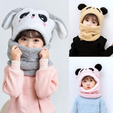 Load image into Gallery viewer, Winter Hat Warm Winter Fashion Adult Kids Winter Fuzzy Plush Balaclava Hat Cartoon Panda Rabbit Windproof Full Cover Earflap Hood Cap Neck Warmer Scarf Fleece Balaclava Hood Ski Mask Cold Weather Face Mask Neck Warmer Winter Nose Warmer
