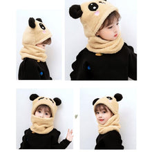 Load image into Gallery viewer, Winter Hat Warm Winter Fashion Adult Kids Winter Fuzzy Plush Balaclava Hat Cartoon Panda Rabbit Windproof Full Cover Earflap Hood Cap Neck Warmer Scarf Fleece Balaclava Hood Ski Mask Cold Weather Face Mask Neck Warmer Winter Nose Warmer